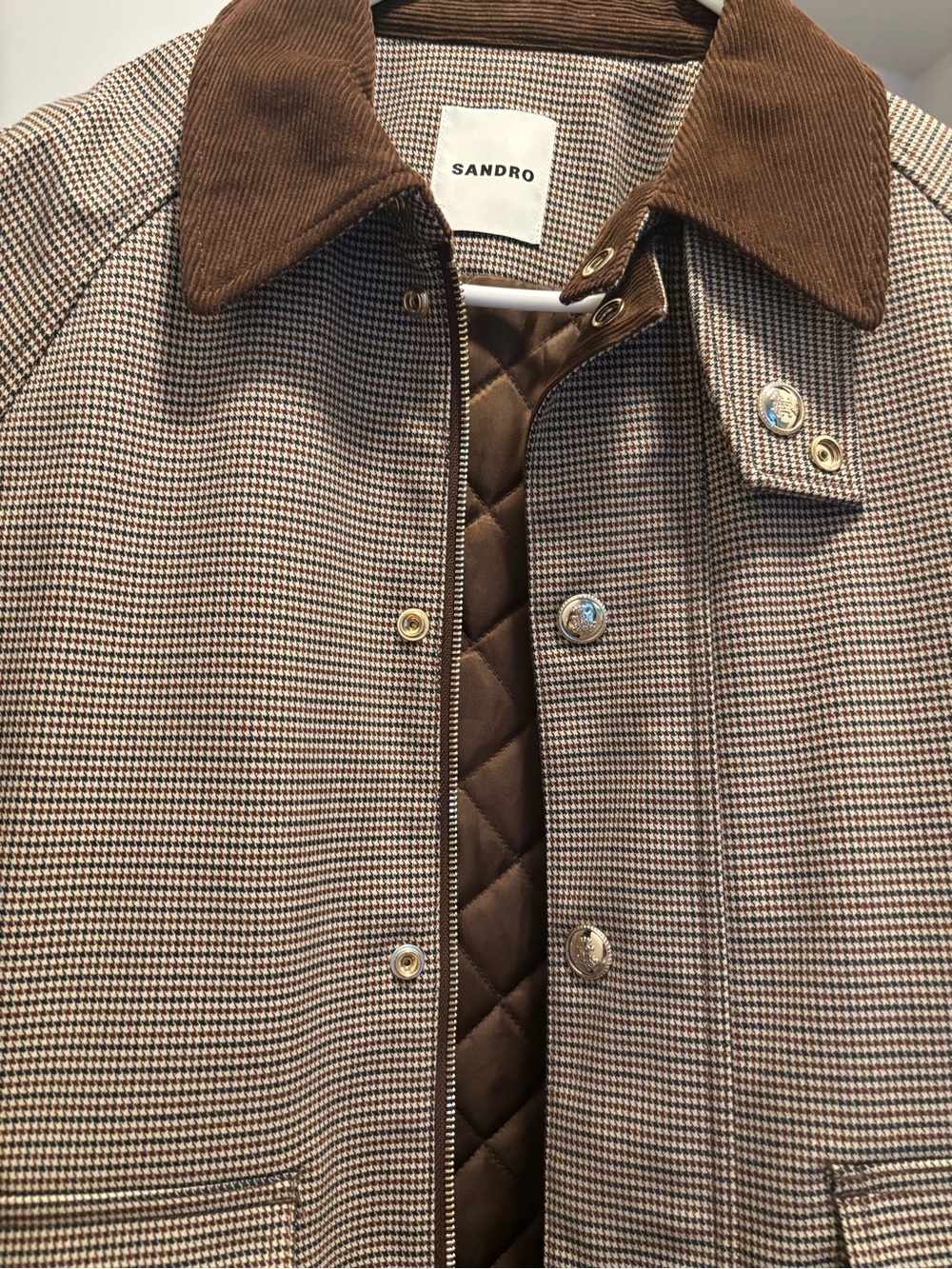 Sandro Bastille Mock Neck Coat - Picture 2 of 6